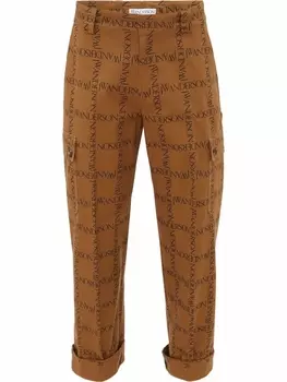 JW Anderson брюки прямого кроя, коричневый