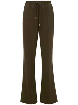 JW Anderson брюки строгого кроя с завышенной талией, зеленый