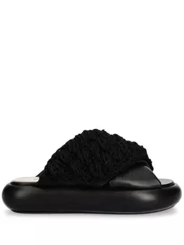 JW Anderson Crochet Twister слайды, черный