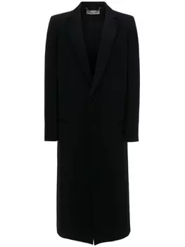 JW Anderson длинное однобортное пальто, черный
