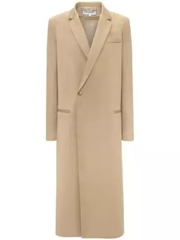 JW Anderson двубортное пальто, нейтральный цвет