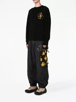 JW Anderson джемпер из шерсти мериноса, черный
