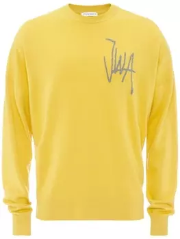 JW Anderson джемпер с логотипом, желтый