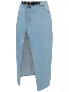 JW Anderson джинсовая юбка миди асимметричного кроя, синий