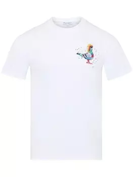 JW Anderson футболка Pigeon из органического хлопка, белый