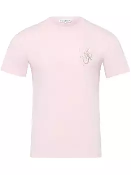 JW Anderson футболка Pigeon из органического хлопка, розовый
