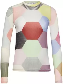 JW Anderson футболка с принтом, белый