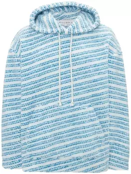 JW Anderson худи оверсайз в полоску, синий
