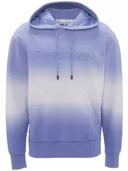 JW Anderson худи с эффектом градиента, фиолетовый