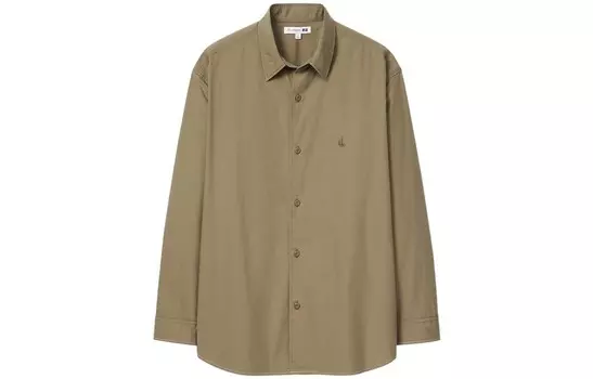 Jw Anderson Jw Anderson Co-Branded Series Рубашка мужская хаки Uniqlo, хаки