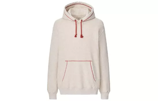 Jw Anderson Jw Anderson Co-Branded Series Толстовка мужская темно-бежевая Uniqlo, темно-бежевый