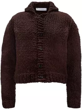 JW Anderson кардиган крупной вязки, коричневый