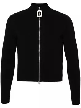 JW Anderson кардиган в рубчик, черный