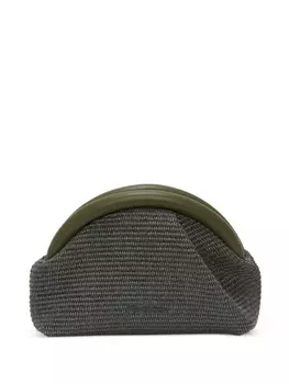JW Anderson клатч Bumper из рафии, зеленый