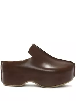 JW Anderson клоги на платформе, коричневый