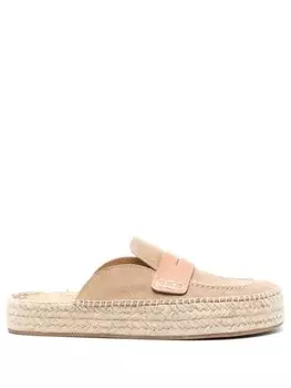 JW Anderson кожаные эспадрильи, нейтральный цвет
