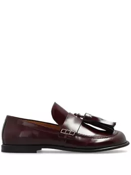 JW Anderson кожаные мокасины с кисточками, коричневый