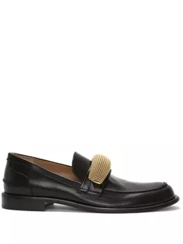 JW Anderson лоферы с пряжкой, черный
