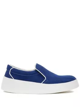 JW Anderson лоферы с закругленным носком, синий