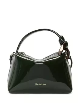 JW Anderson маленькая сумка через плечо Corner, зеленый