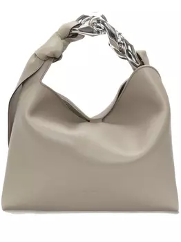 JW Anderson маленькая сумка на плечо Chain Hobo, нейтральный цвет