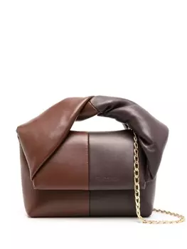 JW Anderson маленькая сумка-тоут Twister, коричневый