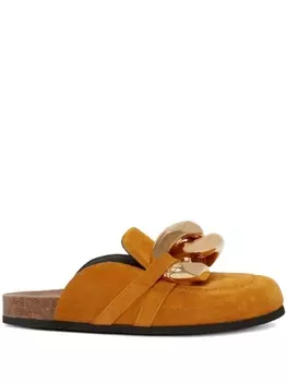 JW Anderson мюли Chain Loafer, коричневый