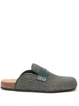 JW Anderson мюли JW Anchor, зеленый