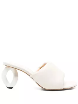 JW Anderson мюли на скульптурном каблуке, нейтральный