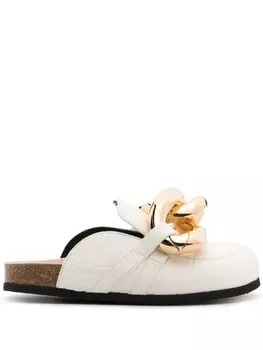 JW Anderson мюли с цепочкой, белый