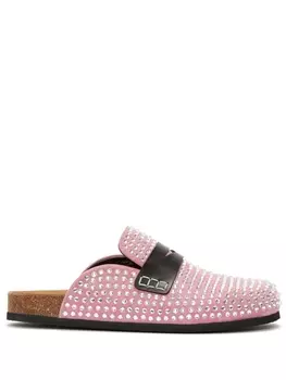 JW Anderson мюли с кристаллами, розовый