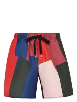 JW Anderson плавки-шорты с принтом, зеленый