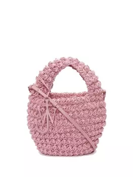 JW Anderson плетеная корзина Popcorn, розовый