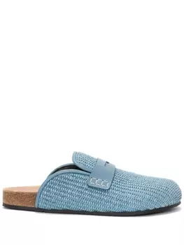 JW Anderson плетеные мюли, синий