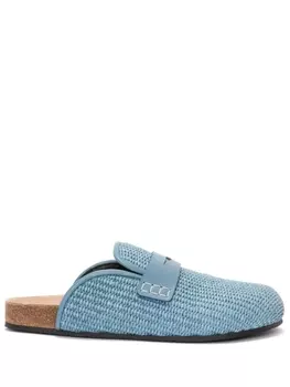 JW Anderson плетеные мюли, синий