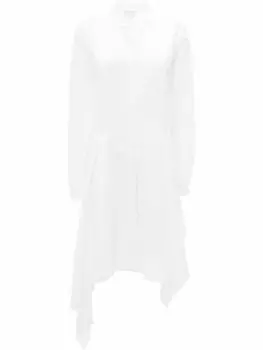 JW Anderson поплиновое платье-рубашка, белый