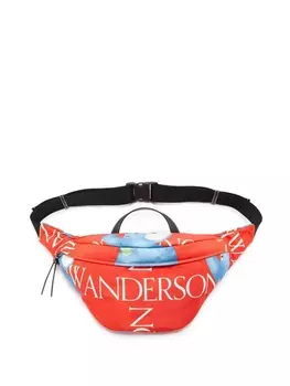 JW Anderson поясная сумка с логотипом, оранжевый