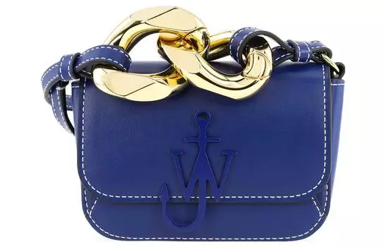 JW Anderson Портативная женская сумка через плечо из коровьей кожи, синяя