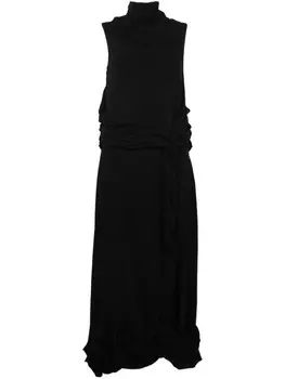 JW Anderson прозрачное платье Twisted, черный