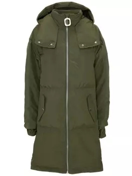 JW Anderson пуховик с капюшоном, зеленый