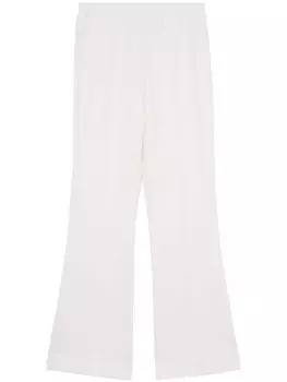 JW Anderson расклешенные брюки из техноджерси, белый