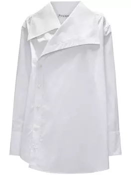 JW Anderson рубашка асимметричного кроя с длинными рукавами, белый