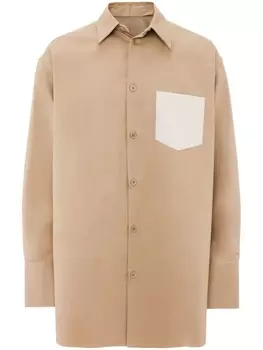 JW Anderson рубашка со съемным воротником, нейтральный цвет