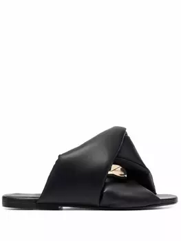 JW Anderson сандалии Chain, черный