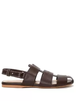 JW Anderson сандалии с ремешками, коричневый