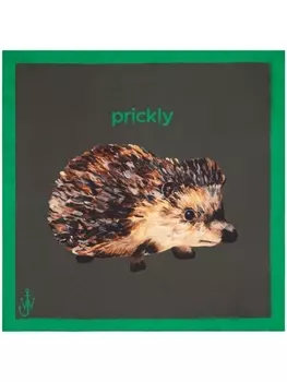 JW Anderson шарф-ёжик, зеленый