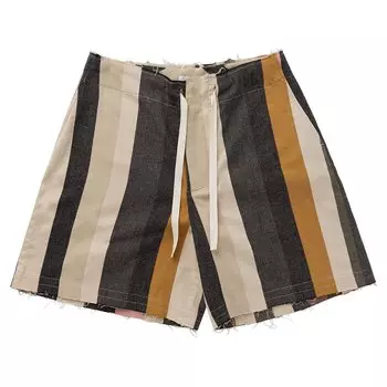 JW Anderson Широкие шорты в полоску, нейтральный цвет