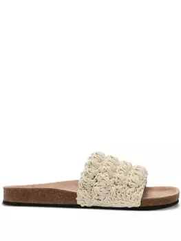 JW Anderson шлепанцы Popcorn, нейтральный цвет