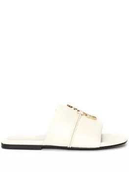 JW Anderson шлепанцы с логотипом Anchor, нейтральный цвет