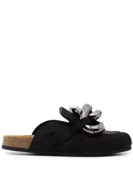 JW Anderson слиперы с цепочкой, черный